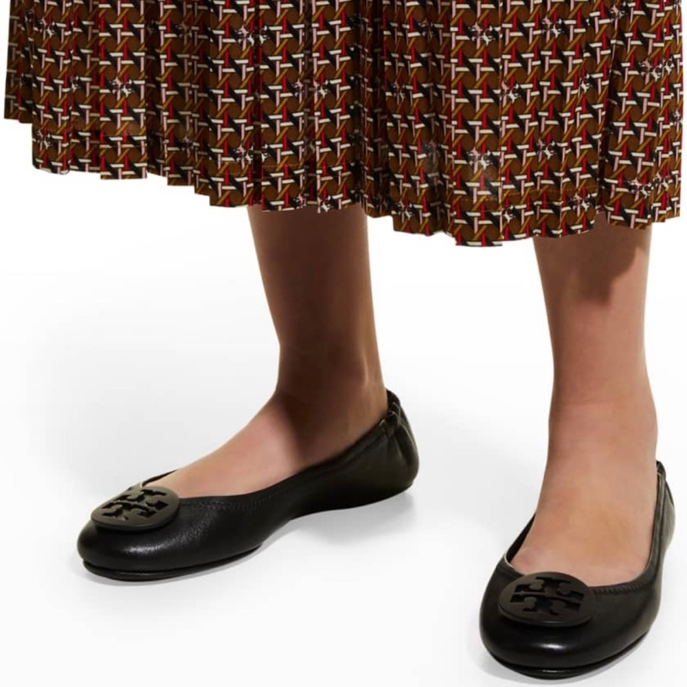 NWOT - Tory Burch Black Leather Ballet Flat